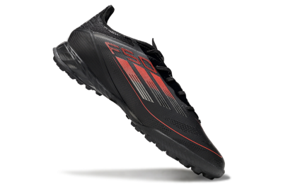 Adidas F50 Pro TF Football Shoes - Black/Red/Silver