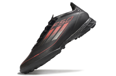 Adidas F50 Pro TF Football Shoes - Black/Red/Silver