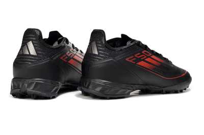 Adidas F50 Pro TF Football Shoes - Black/Red/Silver
