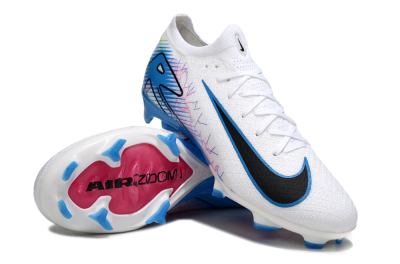 Nike Air Zoom Mercurial Vapor 16 Elite FG Football Boots - White/Black/Blue