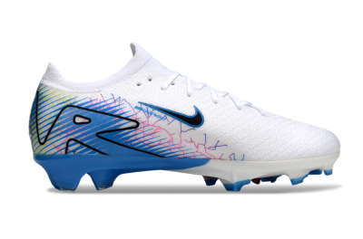 Nike Air Zoom Mercurial Vapor 16 Elite FG Football Boots - White/Black/Blue