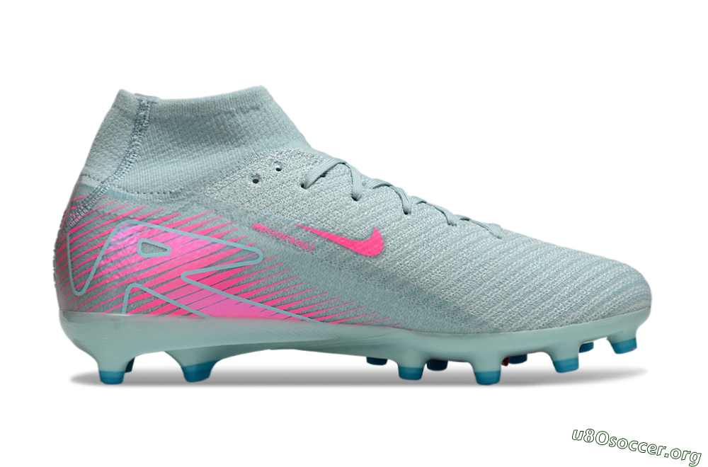 Nike Air Zoom Mercurial Superfly 10 Elite AG Football Boots - Jade/Pink 7