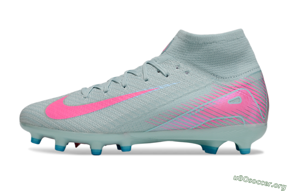 Nike Air Zoom Mercurial Superfly 10 Elite AG Football Boots - Jade/Pink 3