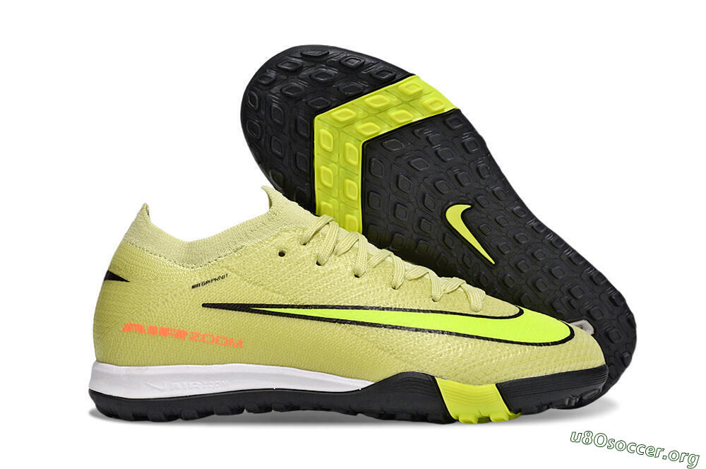 Nike Air Zoom Mercurial Vapor 16 Elite TF Football Shoes - Yellow/Black/Red 2