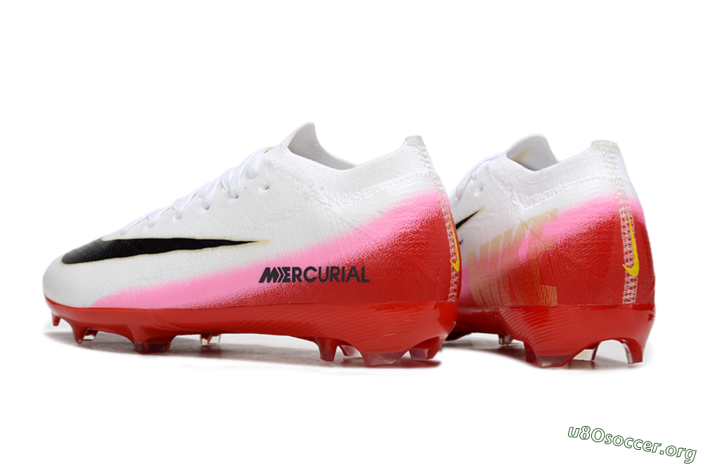 Nike Air Zoom Mercurial Vapor 16 Elite FG Football Boots - White/Black/Red 5