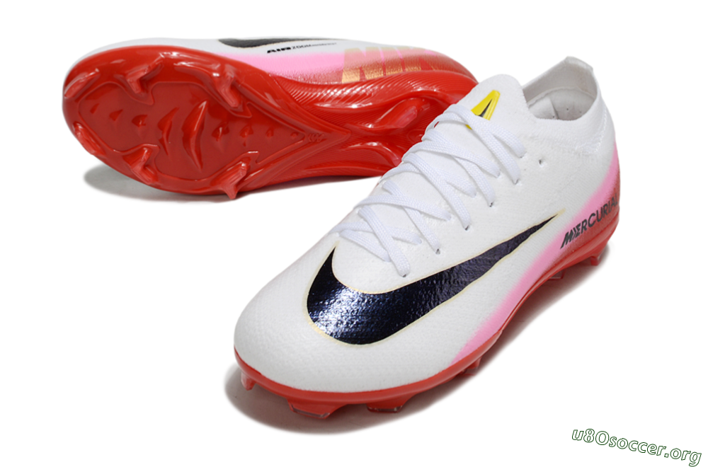 Nike Air Zoom Mercurial Vapor 16 Elite FG Football Boots - White/Black/Red 0