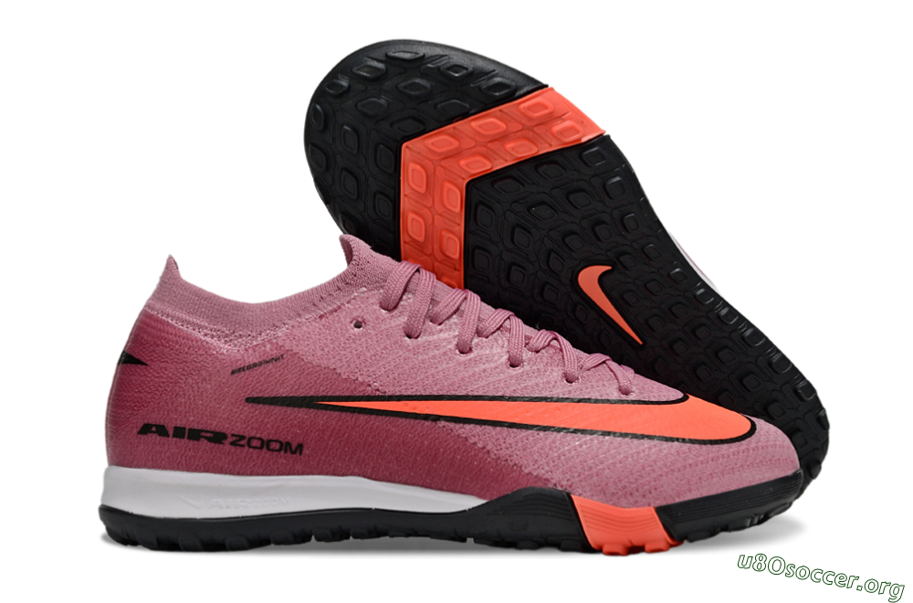 Nike Air Zoom Mercurial Vapor 16 Elite TF Football Shoes - Pink/Black/Red 2