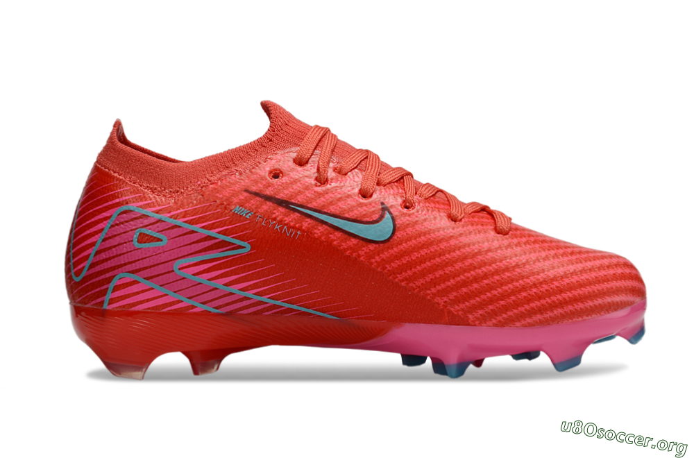 Nike Air Zoom Mercurial Vapor 16 Elite FG Football Boots - Red/Jade/White 4