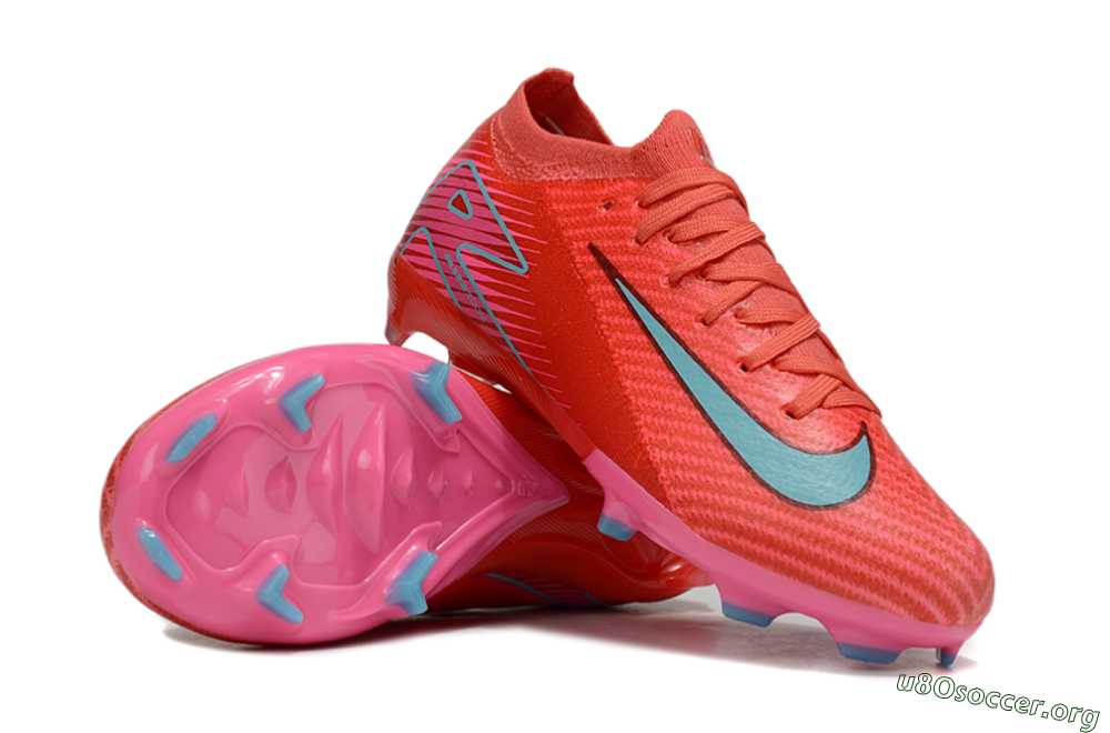 Nike Air Zoom Mercurial Vapor 16 Elite FG Football Boots - Red/Jade/White 1