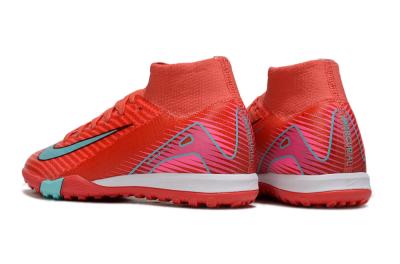 Nike Air Zoom Mercurial Superfly 10 Elite TF Football Shoes - Red/Jade/Pink