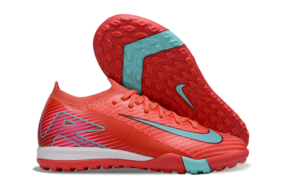 Nike Air Zoom Mercurial Vapor 16 Elite TF Football Shoes - Red/Jade/White