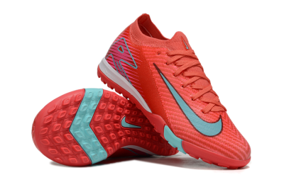 Nike Air Zoom Mercurial Vapor 16 Elite TF Football Shoes - Red/Jade/White