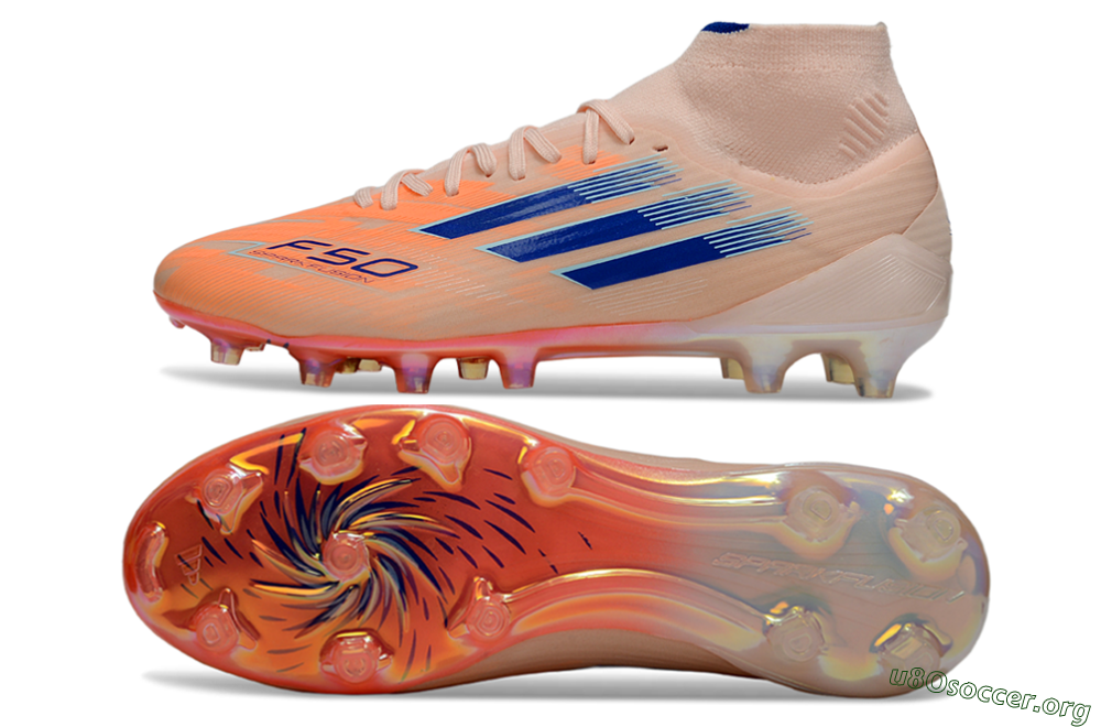 Adidas F50 Elite Mid FG Football Boots - Red/Blue/White 1