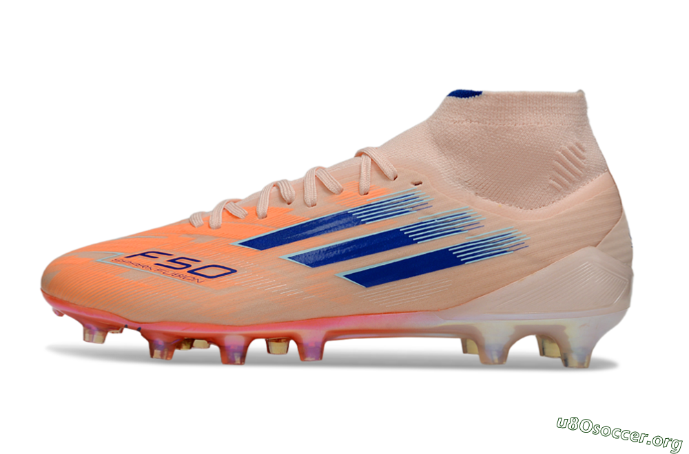 Adidas F50 Elite Mid FG Football Boots - Red/Blue/White 3