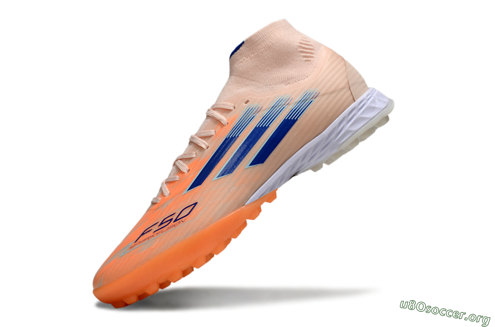 Adidas F50 Elite Mid TF Football Boots - Red/Blue/White 5