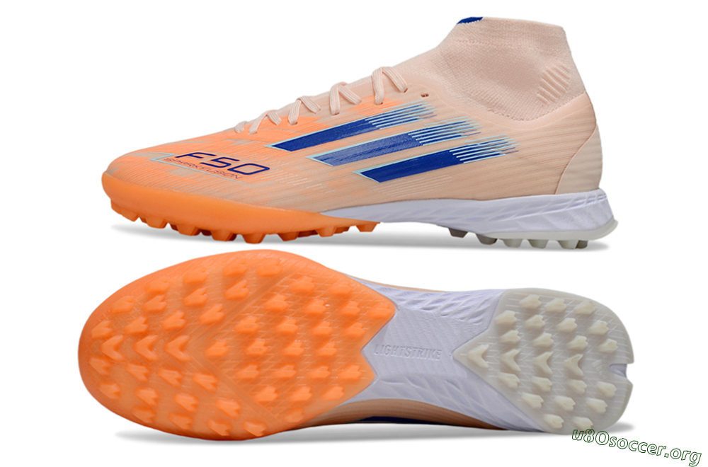 Adidas F50 Elite Mid TF Football Boots - Red/Blue/White 1