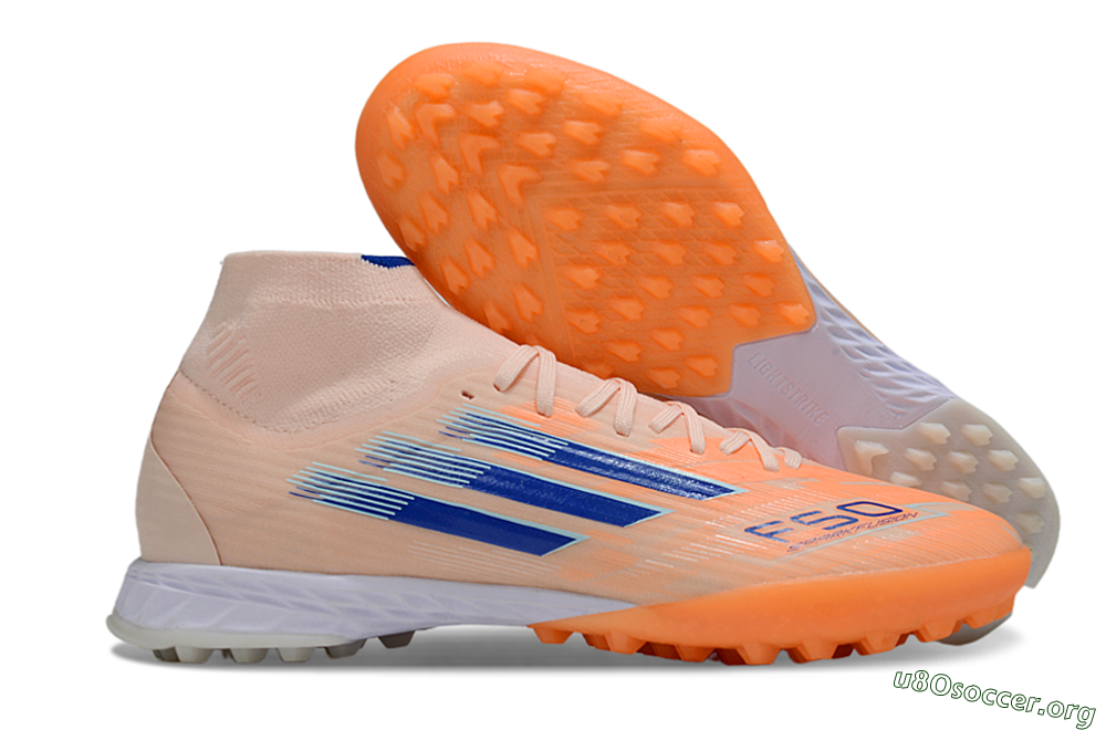 Adidas F50 Elite Mid TF Football Boots - Red/Blue/White 2