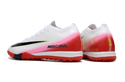 Nike Air Zoom Mercurial Vapor 16 Elite TF Football Shoes - White/Black/Red