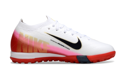 Nike Air Zoom Mercurial Vapor 16 Elite TF Football Shoes - White/Black/Red