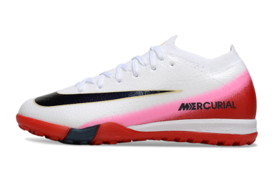 Nike Air Zoom Mercurial Vapor 16 Elite TF Football Shoes - White/Black/Red