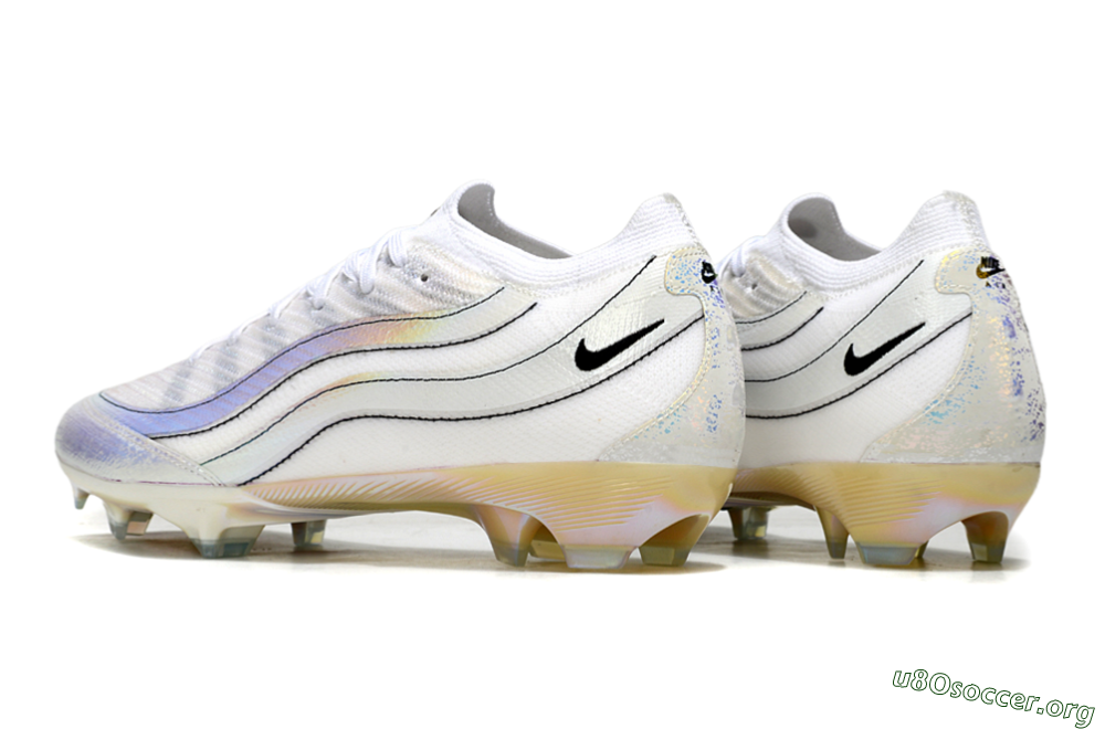 Nike Air Zoom Mercurial Vapor 16 Elite FG Football Boots - White/Beige/Gold 4