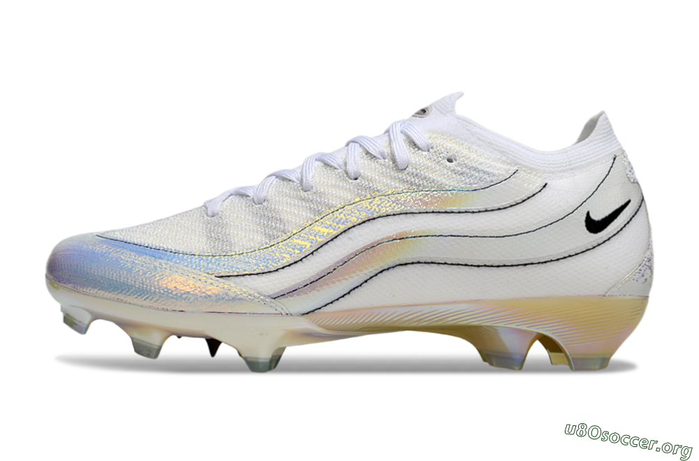 Nike Air Zoom Mercurial Vapor 16 Elite FG Football Boots - White/Beige/Gold 3