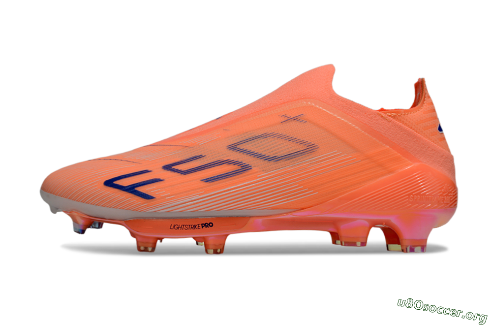 Adidas F50+ Elite Laceless FG Football Boots - Red/Blue/White 3