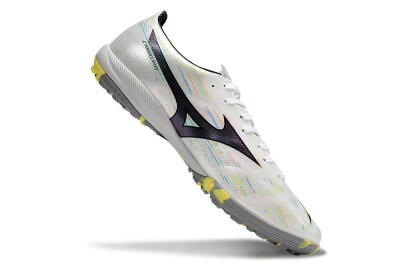 Mizuno Alpha Beta TF Football Shoes - White/Pink/Yellow