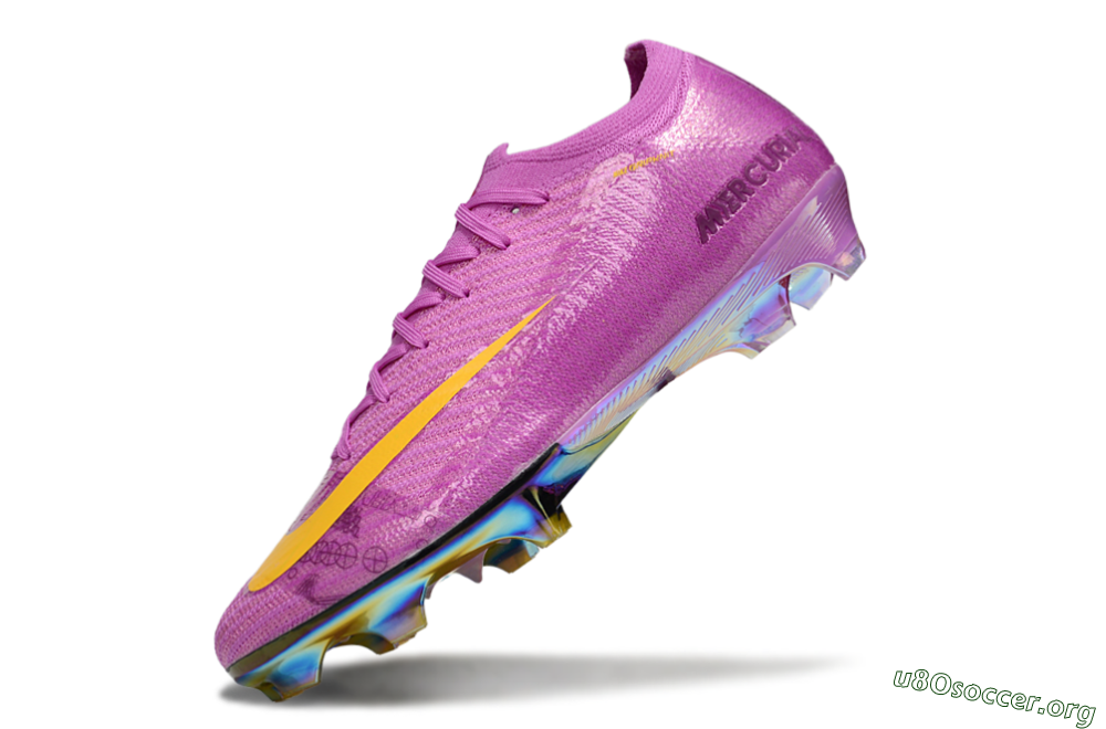 Nike Air Zoom Mercurial Vapor 16 Elite FG Football Boots - Purple/Yellow/Gold 5