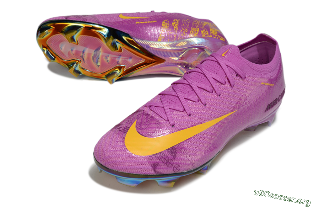 Nike Air Zoom Mercurial Vapor 16 Elite FG Football Boots - Purple/Yellow/Gold 0