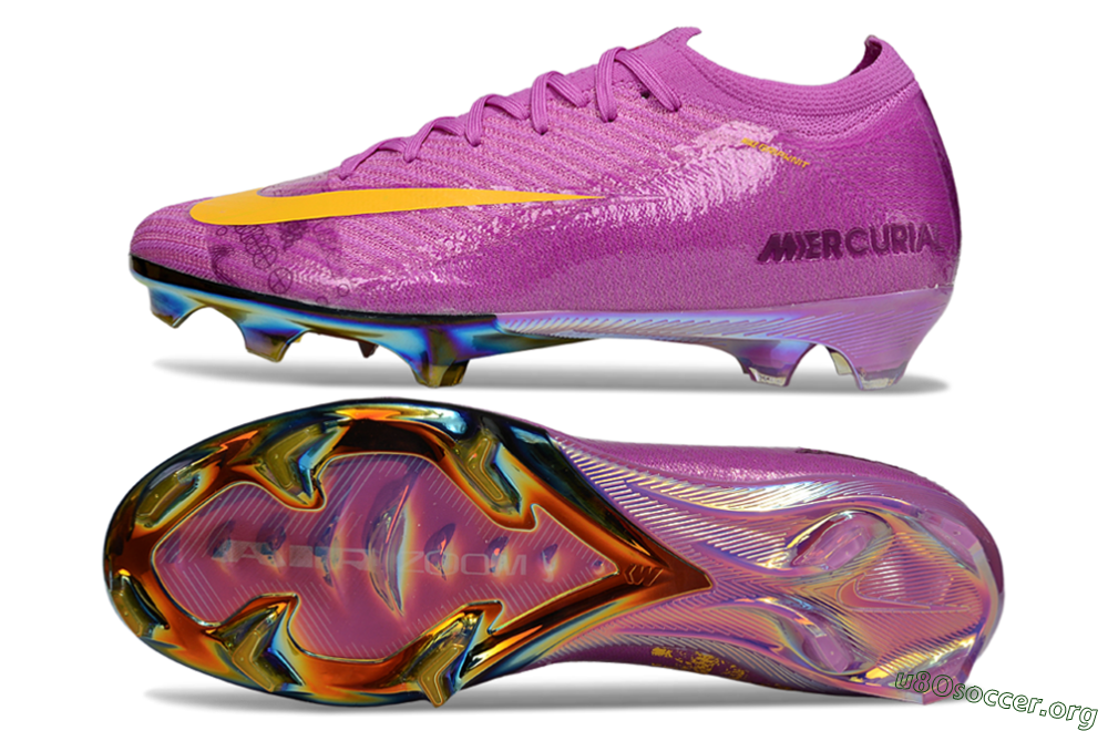 Nike Air Zoom Mercurial Vapor 16 Elite FG Football Boots - Purple/Yellow/Gold 1