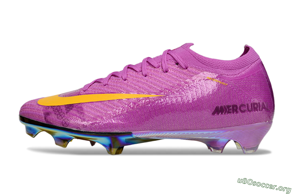 Nike Air Zoom Mercurial Vapor 16 Elite FG Football Boots - Purple/Yellow/Gold 3