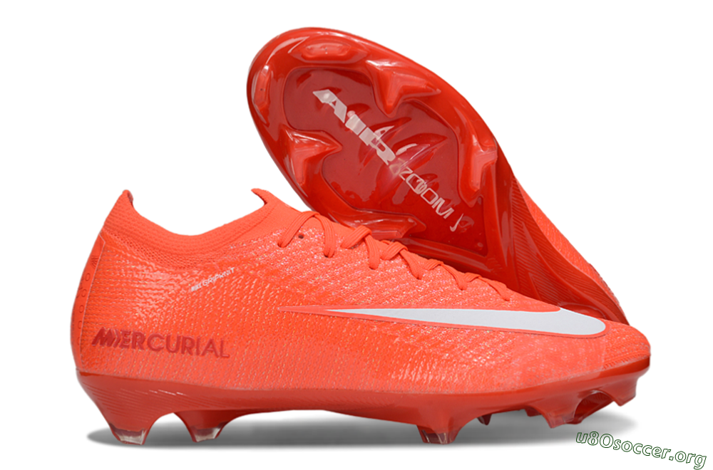 Nike Air Zoom Mercurial Vapor 16 Elite FG Football Boots - Red/White 2