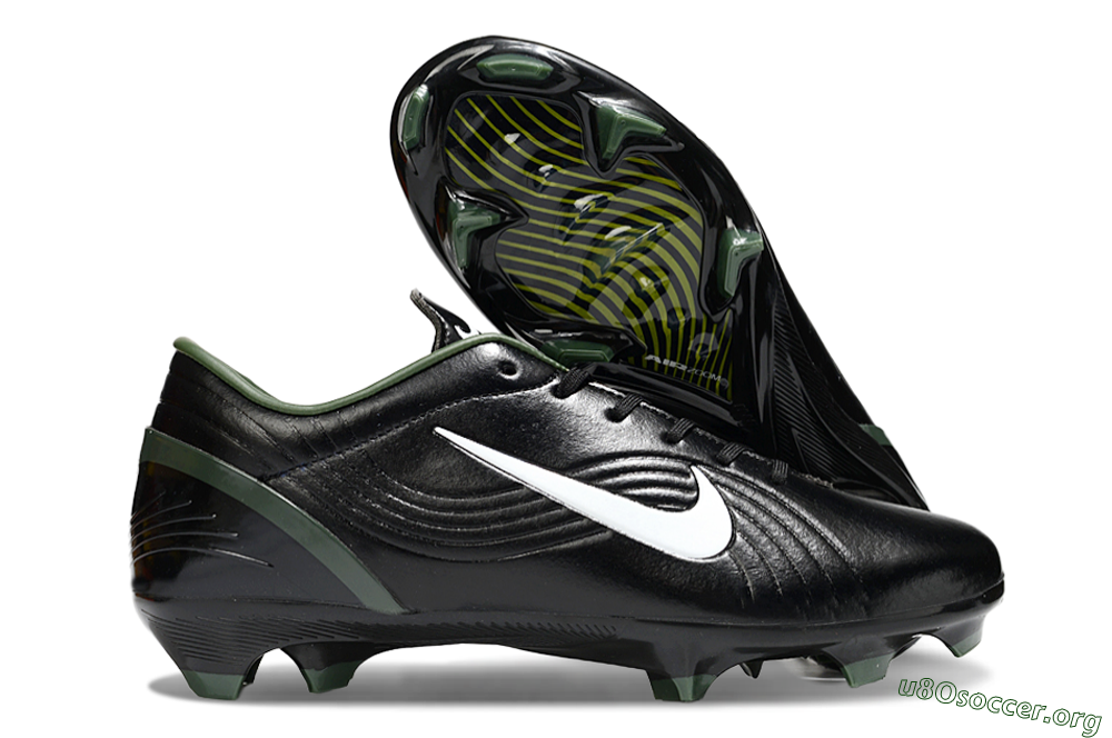 Nike Air Zoom Mercurial Vapor 16 Elite FG Football Boots - Black/White/Green 2