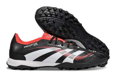 Adidas Predator 25 Elite TF Football Shoes - Black/White/Red