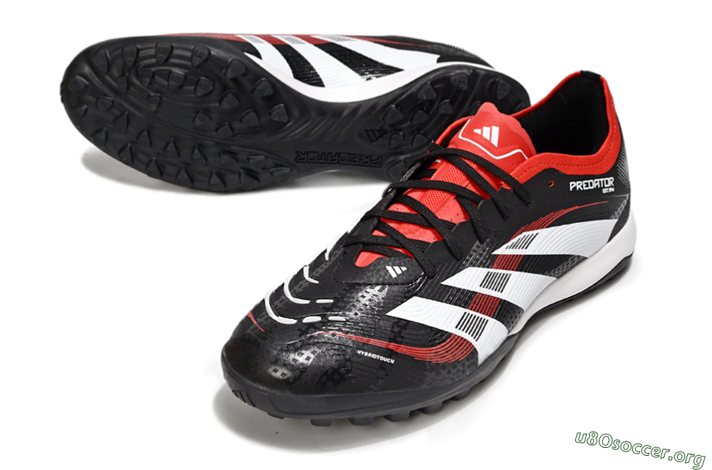 Adidas Predator 25 Elite TF Football Shoes - Black/White/Red 0