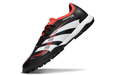 Adidas Predator 25 Elite TF Football Shoes - Black/White/Red