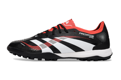 Adidas Predator 25 Elite TF Football Shoes - Black/White/Red