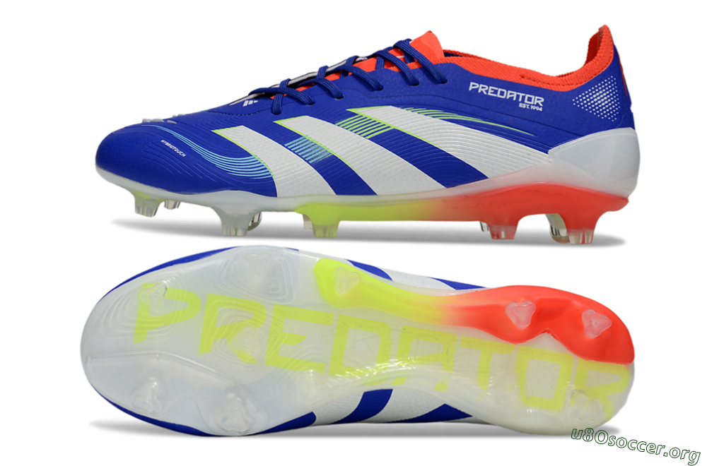 Adidas Predator 25 Elite FG Football Boots - Blue/White/Red 1