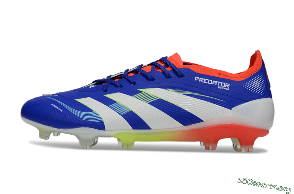 Adidas Predator 25 Elite FG Football Boots - Blue/White/Red 3
