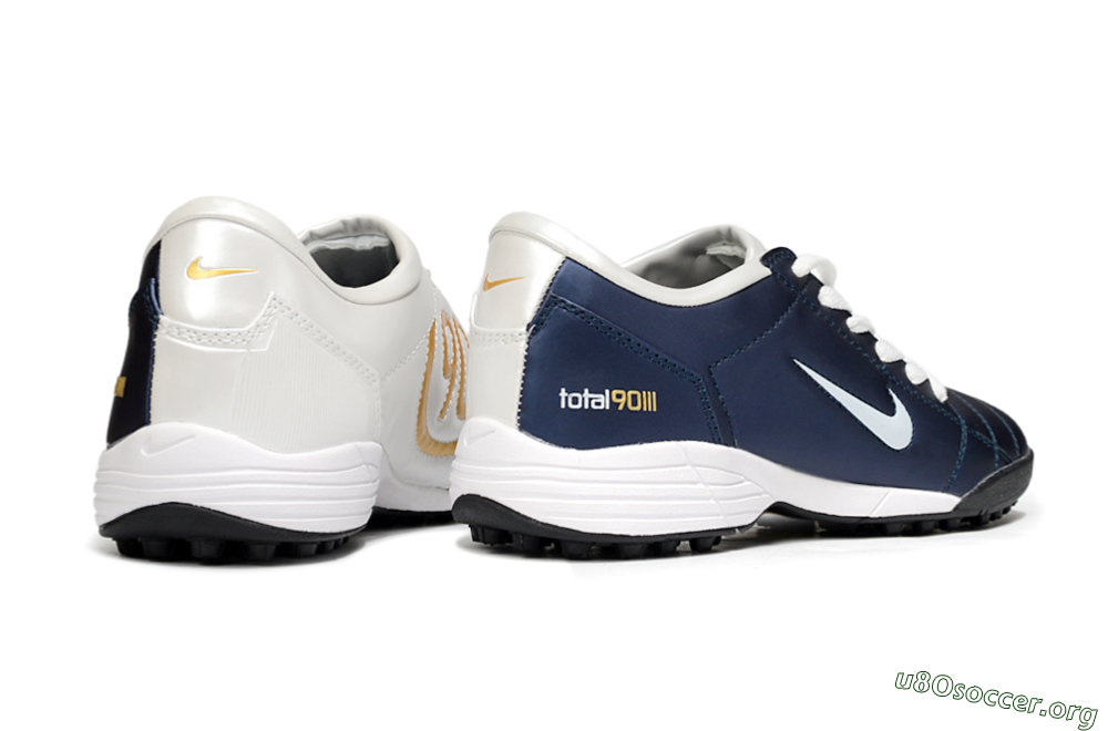 Nike Total 90 III TF Football Shoes - Blue/White/Black 6