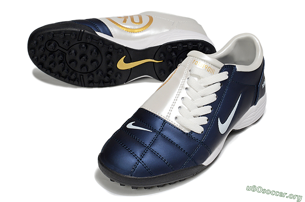 Nike Total 90 III TF Football Shoes - Blue/White/Black 0