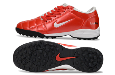 Nike Total 90 III TF Football Shoes - Red/White/Black