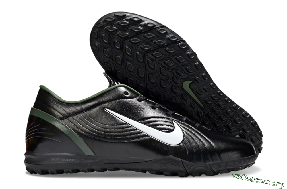 Nike Air Zoom Mercurial Vapor 16 Elite TF Football Shoes - Black/White/Green 2