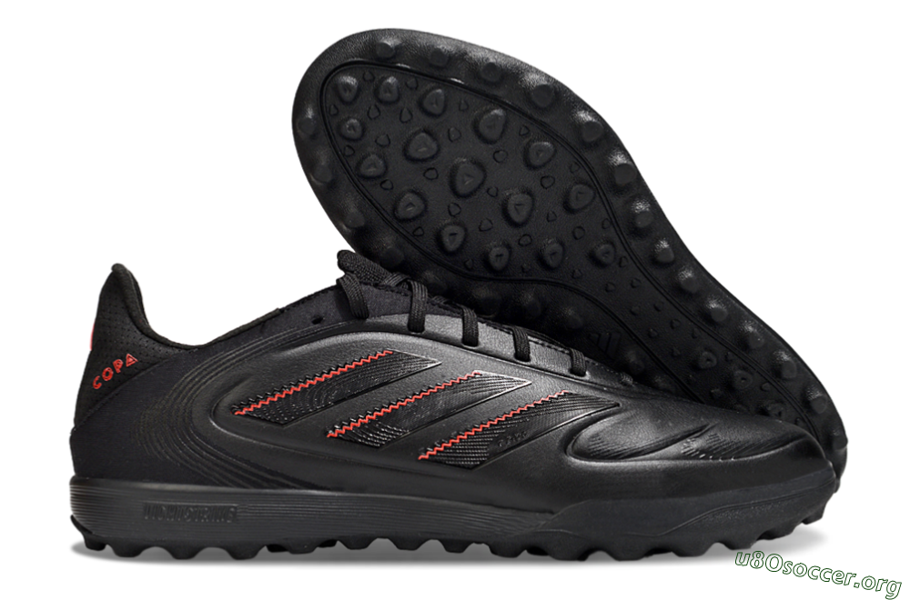 Adidas Copa Pure 3 TF Football Shoes - Black/Red 2