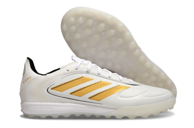 Adidas Copa Pure 3 TF Football Shoes - White/Gold/Black