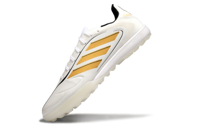 Adidas Copa Pure 3 TF Football Shoes - White/Gold/Black
