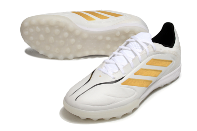 Adidas Copa Pure 3 TF Football Shoes - White/Gold/Black