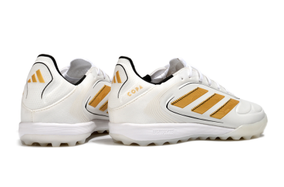 Adidas Copa Pure 3 TF Football Shoes - White/Gold/Black