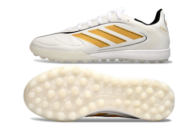 Adidas Copa Pure 3 TF Football Shoes - White/Gold/Black